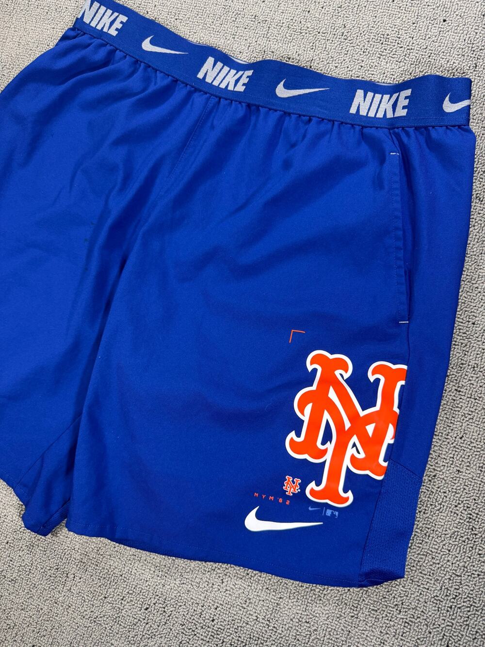 Nike New York Mets Dri-FIT Shorts Men's XL Blue MLB Baseball Athletic